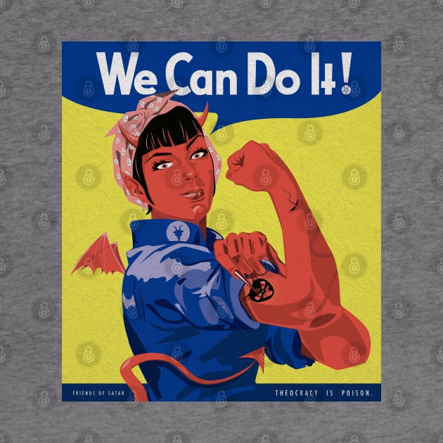 Satanic Rosie the Riveter by SequinFreud